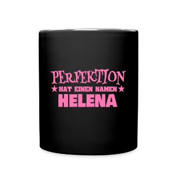 Frauenname Helena - Tasse einfarbig - Schwarz - Vorne
