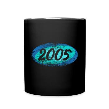 Retro 2005 - Tasse einfarbig - Schwarz - Vorne