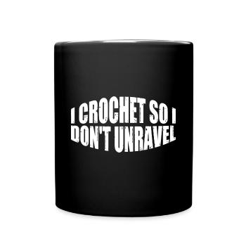 Je crochete pour ne pas démêler 4 - Mug uni - noir - Devant
