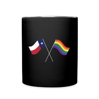 Flaggen des Stolzes Texas Design für stolze LGBT+ - Tasse einfarbig - Schwarz - Vorne