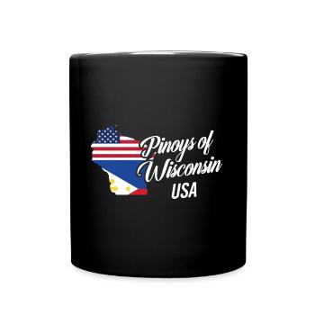 Filipinos of Wisconsin Design for Proud Fil-Ams - Full Colour Mug - black - Front