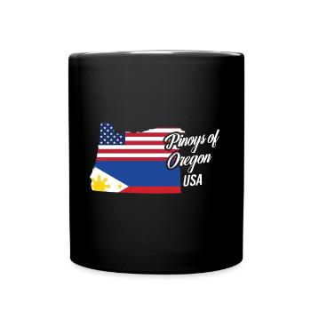 Filipinos of Oregon Design für stolze Fil-Ams - Tasse einfarbig - Schwarz - Vorne