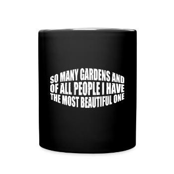 J’ai le plus beau jardin 4 - Mug uni - noir - Devant
