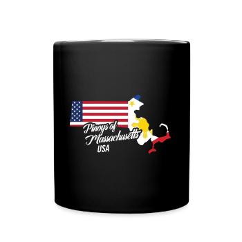 Filipinos von Massachusetts Design für Fil-Ams - Tasse einfarbig - Schwarz - Vorne