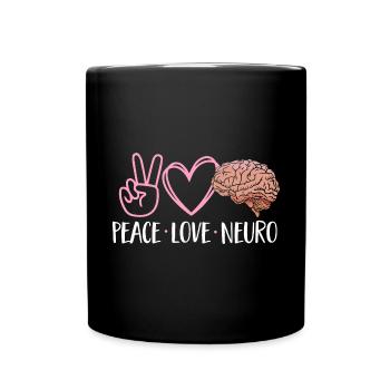 Neurology, Nurse, Brain, Neurologist - Full Colour Mug - black - Front