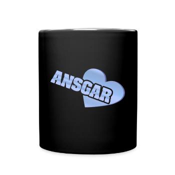 Ansgar als Gold - Tasse einfarbig - Schwarz - Vorne