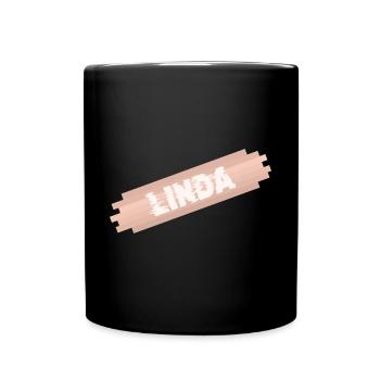 First name Linda - Full Colour Mug - black - Front