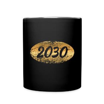 Gold 2030 - Full Colour Mug - black - Front
