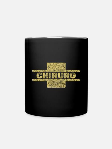 Chirurg als Beruf - Tasse einfarbig - Schwarz
