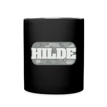 Gesundheit Hilde - Tasse einfarbig - Schwarz - Vorne