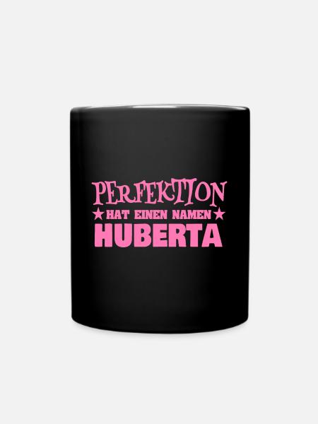 Huberta als Frauenname - Tasse einfarbig - Schwarz