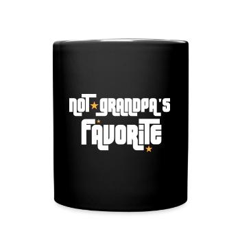 Pas le petit-enfant préféré de grand-père petit-enfant - Mug uni - noir - Devant