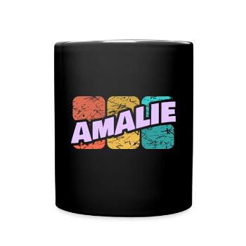 Cadeau pour Amalie - Mug uni - noir - Devant