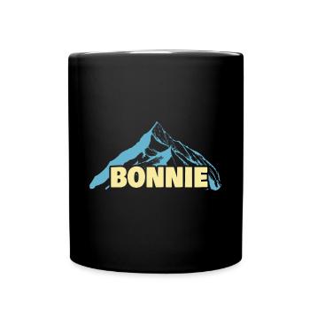 Bonnie als Frauenname - Tasse einfarbig - Schwarz - Vorne
