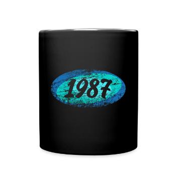 1987 - Tasse einfarbig - Schwarz - Vorne
