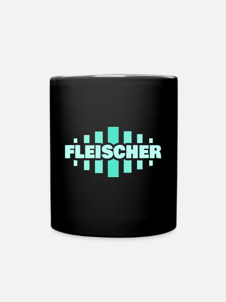 Beruf Fleischer - Tasse einfarbig - Schwarz