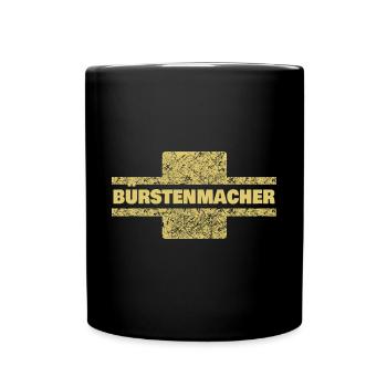 Bürstenmacher als Beruf - Tasse einfarbig - Schwarz - Vorne