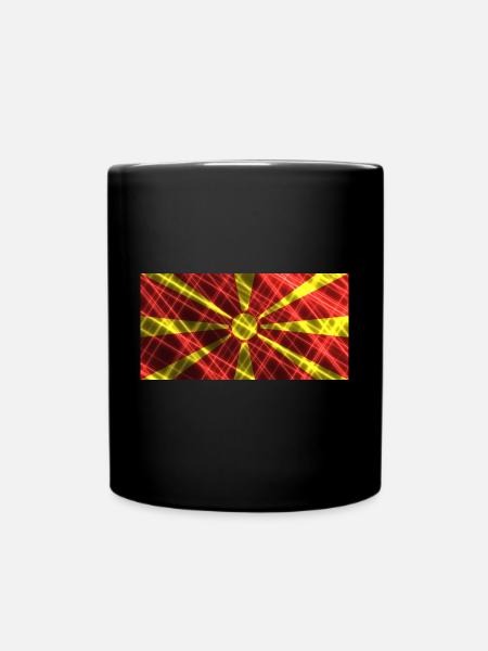 Nordmazedonien Nordmazedonien - Tasse einfarbig - Schwarz