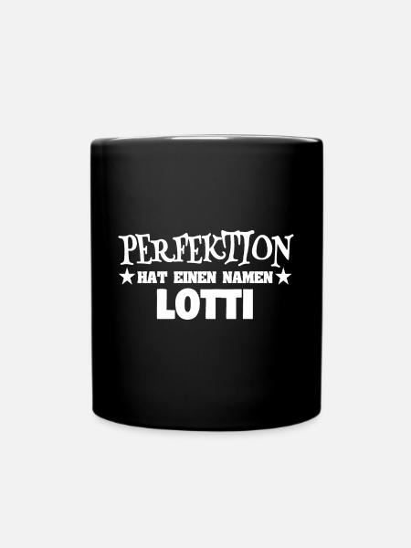 Geschenk für Lotti - Tasse einfarbig - Schwarz