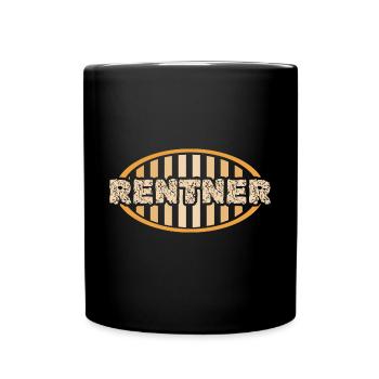 Rentner - Tasse einfarbig - Schwarz - Vorne