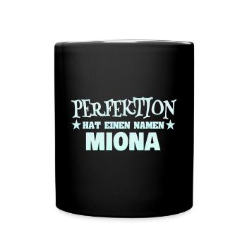 Nom de la femme Miona - Mug uni - noir - Devant