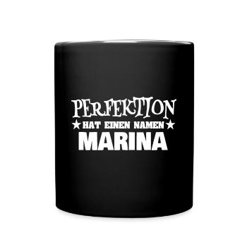 Gift for Marina - Full Colour Mug - black - Front