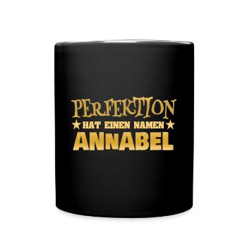 Geschenk für Annabel - Tasse einfarbig - Schwarz - Vorne