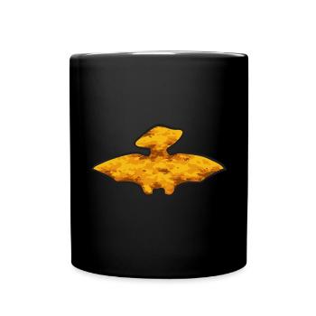 Dino Nuggets Dinosaurier Chicken Nuggets - Tasse einfarbig - Schwarz - Vorne