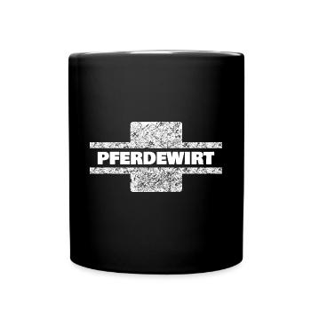 Beruf Pferdewirt - Tasse einfarbig - Schwarz - Vorne