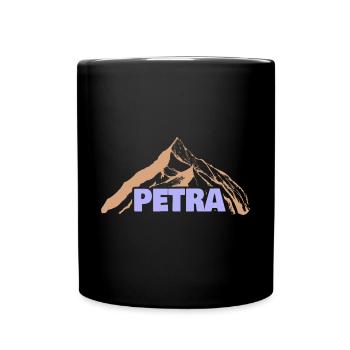 Geschenkidee Petra - Tasse einfarbig - Schwarz - Vorne