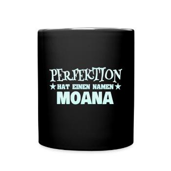 Woman's name Moana - Full Colour Mug - black - Front