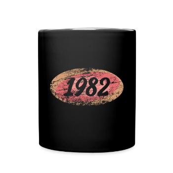 1982 - Tasse einfarbig - Schwarz - Vorne