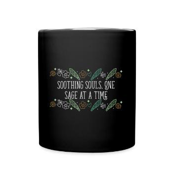 Soothing Souls One Sage At A Time Smudge Sticks - Full Colour Mug - black - Front