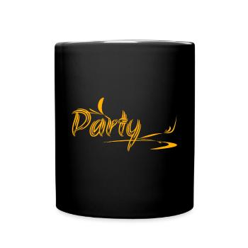Party bus as a party bus - Full Colour Mug - black - Front