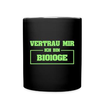 Funny Biologist - Full Colour Mug - black - Front