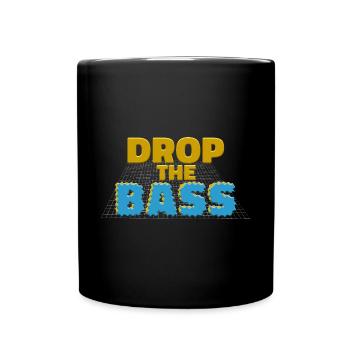Drop the Bass Music Lover Statement - Full Colour Mug - black - Front