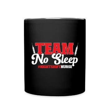 Night Shift Nurse - Full Colour Mug - black - Front