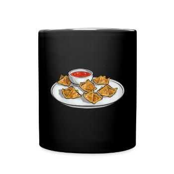 Krabben Rangoon Crab Rangoon - Full Colour Mug - black - Front