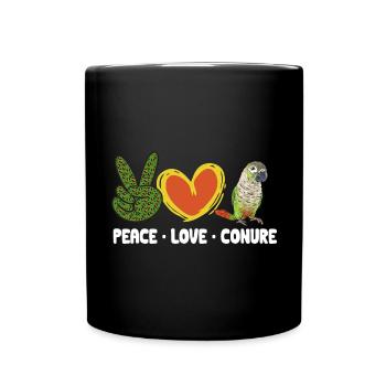 Molina Perruche Perroquet Perruche Oiseau Perruche - Mug uni - noir - Devant