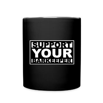Barkeeper - Tasse einfarbig - Schwarz - Vorne