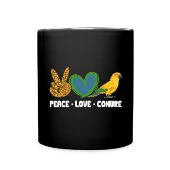 Parakeet Parrot Parakeet Bird - Full Colour Mug - black - Front