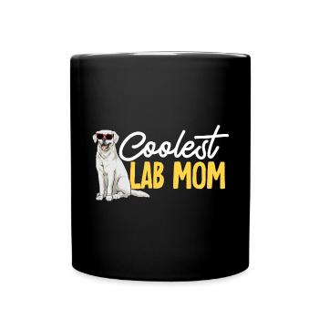 Labrador Retriever blanc Labrador Labrador blanc - Mug uni - noir - Devant