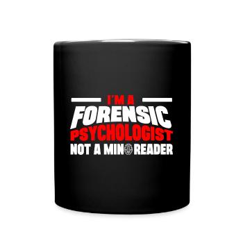 Psychologue médico-légal professionnel Cadeau médico-légal - Mug uni - noir - Devant