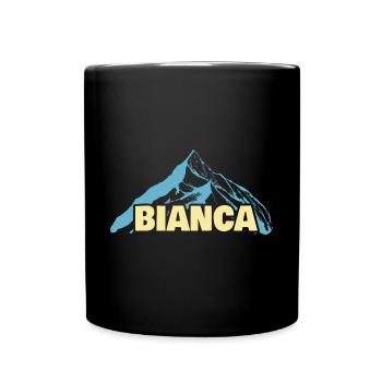 Geschenk für Bianca - Tasse einfarbig - Schwarz - Vorne