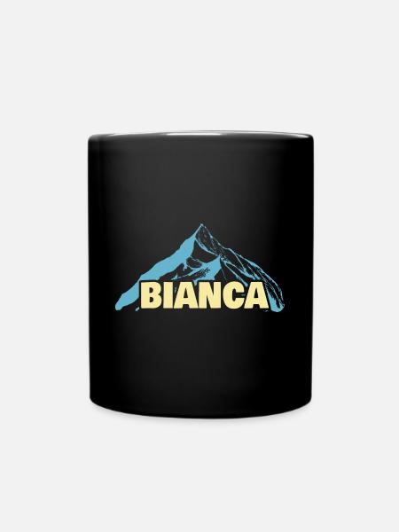 Geschenk für Bianca - Tasse einfarbig - Schwarz