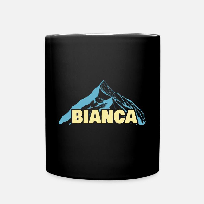 Geschenk für Bianca - Tasse einfarbig - Schwarz