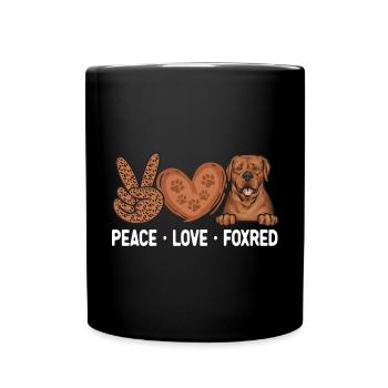 Fuchsroter Labrador Retriever Fox Red Labrador - Full Colour Mug - black - Front