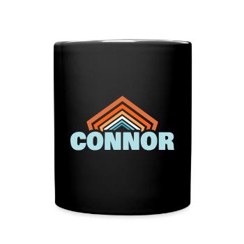 First name Connor - Full Colour Mug - black - Front