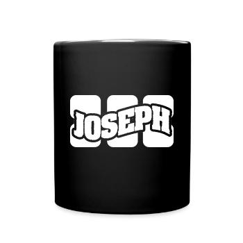 Name Joseph - Tasse einfarbig - Schwarz - Vorne