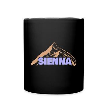 La terre de Sienne comme idée cadeau - Mug uni - noir - Devant